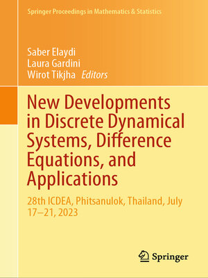 cover image of New Developments in Discrete Dynamical Systems, Difference Equations, and Applications